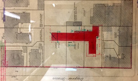 Lageplan Franz-Rohde-Haus von Otto Bartning