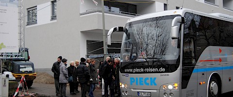 Der WohnBus in Karlsruhe-Grünwinkel....