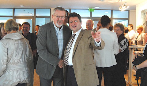 Bürgermeister Pfaff im Gespräch