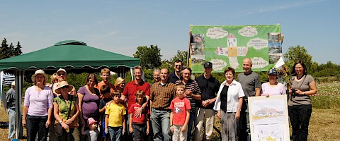 Gruppenbild mit Bürgermeisterin Hänsch