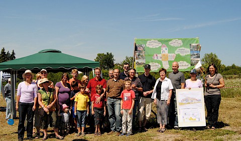 Gruppenbild mit Bürgermeisterin Hänsch